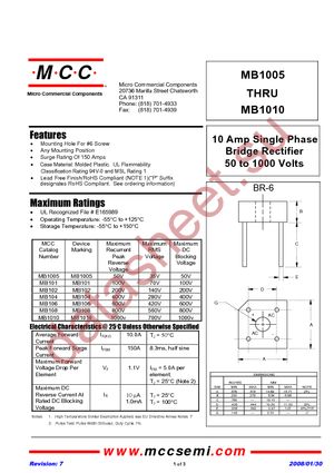 MB1005 datasheet  